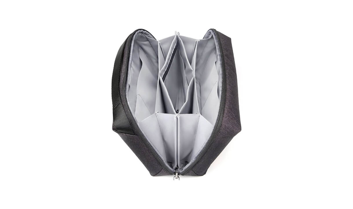 A sleek tech pouch for keeping your device accessories neat and tidy.